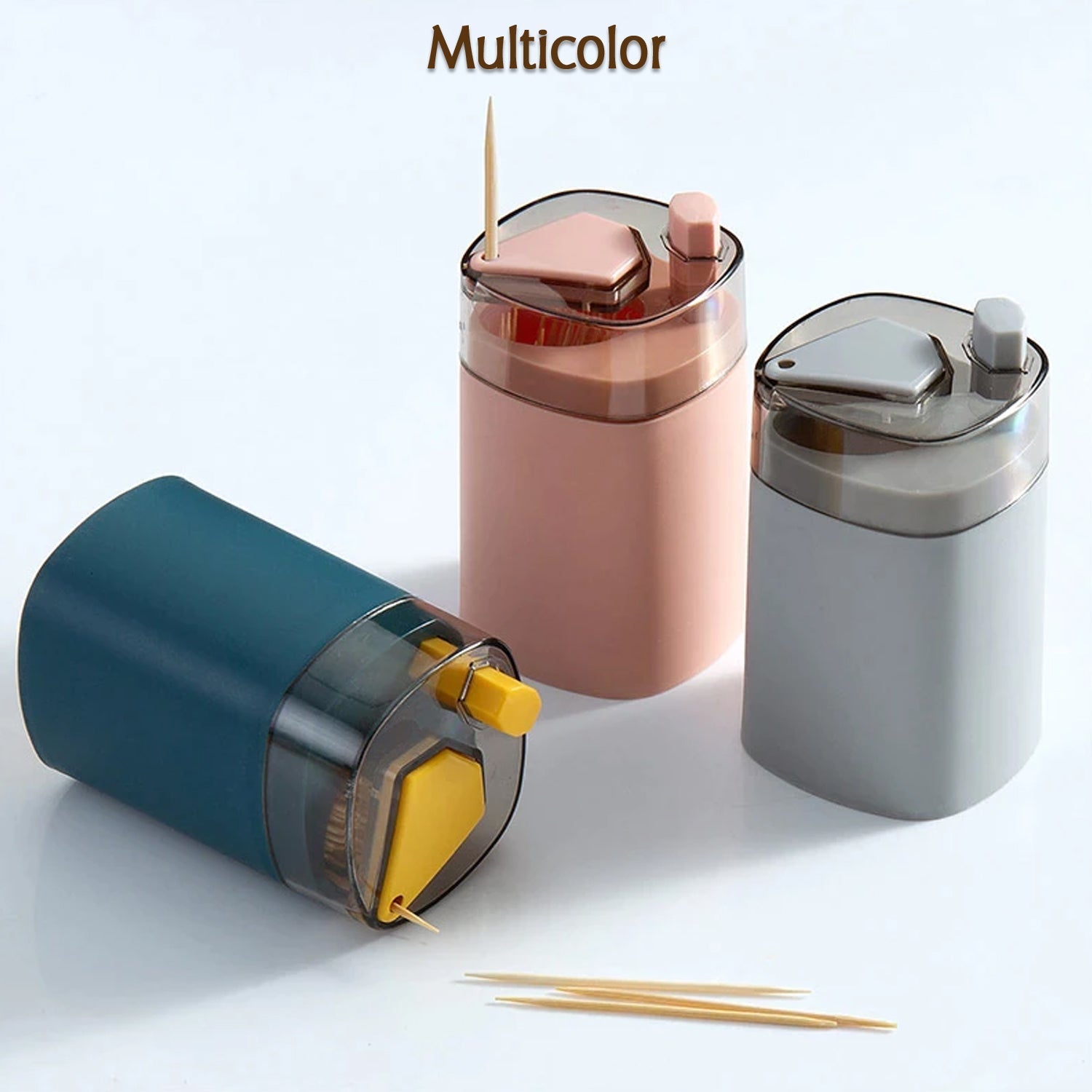 4005L Toothpick Holder Dispenser, Pop-Up Automatic Toothpick Dispenser for Kitchen Restaurant Thickening Toothpicks Container Pocket Novelty, Safe Container Toothpick Storage Box. 4005L Toothpick Holder Dispenser, Pop-Up Automatic Toothpick Dispenser for Kitchen Restaurant Thickening Toothpicks Container Pocket Novelty, Safe Container Toothpick Storage Box.
